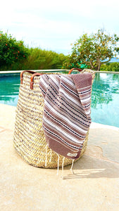 Fouta Es Calò color marrón taupe by Muxu from ibiza