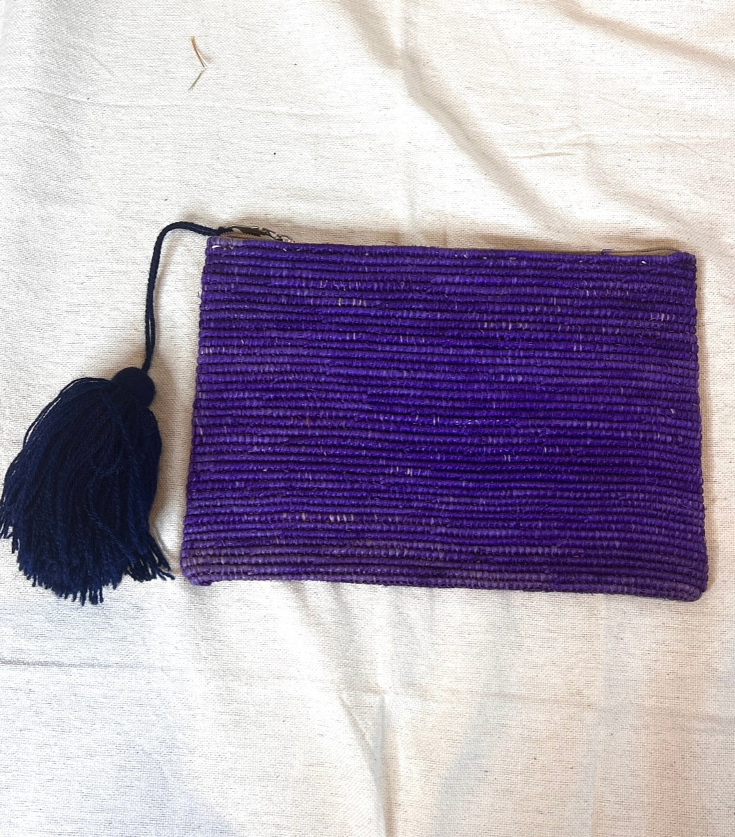 Bolso de mano de Rafia
