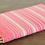 Fouta Toalla diamante Es Calò Lux rosa 1mx2m