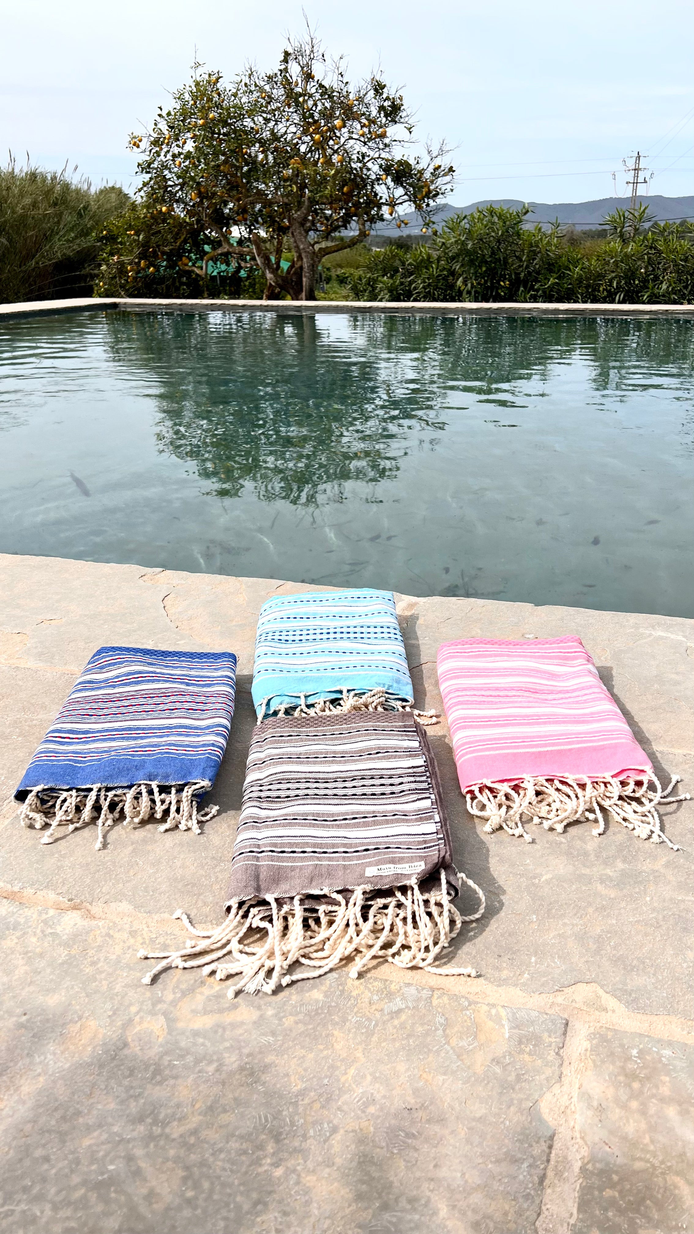 Fouta Toalla diamante Es Calò Lux rosa 1mx2m