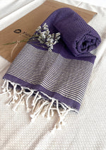 Fouta Toalla Portinatx Lux Violeta/dorado 1mx2m